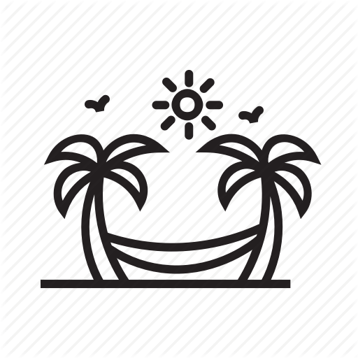 512x512 Beach, Coconut Trees, Hammock, Hammock Swing, Palm Trees, Resort