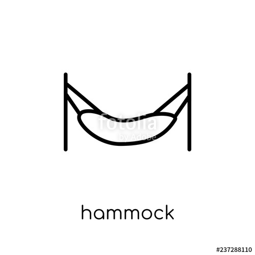 500x500 Hammock Icon From Collection Stock Image And Royalty Free Vector