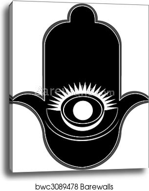Jewish Palm Icon Hamsa, Canvas Print Barewalls Posters Prints 305x390 Jewish Palm Icon Hamsa, Canvas Print Barewalls Posters Prints