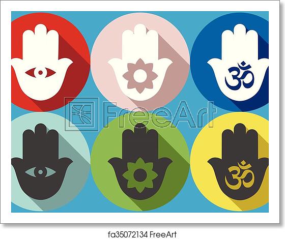 Free Art Print Of Hamsa Symbol Icon Set Vector Indian Symbol 560x470 Free Art Print Of Hamsa Symbol Icon Set Vector Indian Symbol