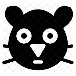 256x256 Hamster Icon Of Glyph Style