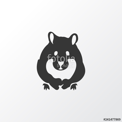 500x500 Hamster Icon Symbol Premium Quality Isolated Rodent Element