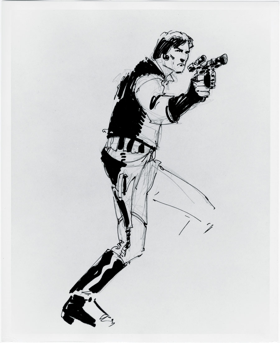 900x1101 See Rare Photos And Art From Star Wars Icons Han Solo