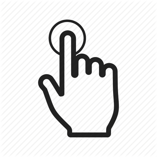 512x512 Click, Cursor, Finger, Hand, Mouse, Pointer, Tap Icon