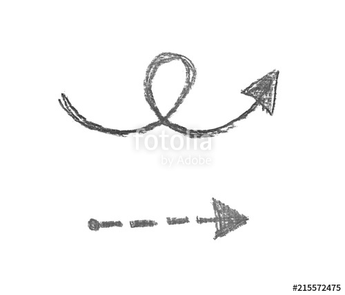 500x427 Hand Drawn Arrow Symbol Isolated Stock Photo And Royalty Free