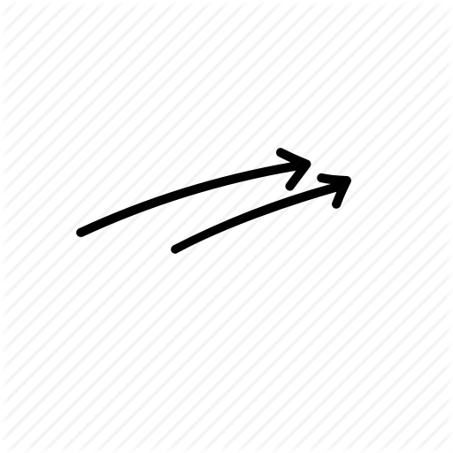 512x512 Arrows, Direction, Directions, Hand Drawn Arrows, Move, Right, Two