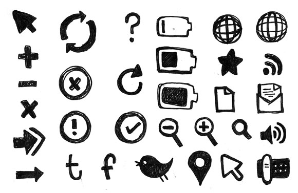 580x377 Free Hand Drawn Communication Icons No Cost Royalty Free Stock