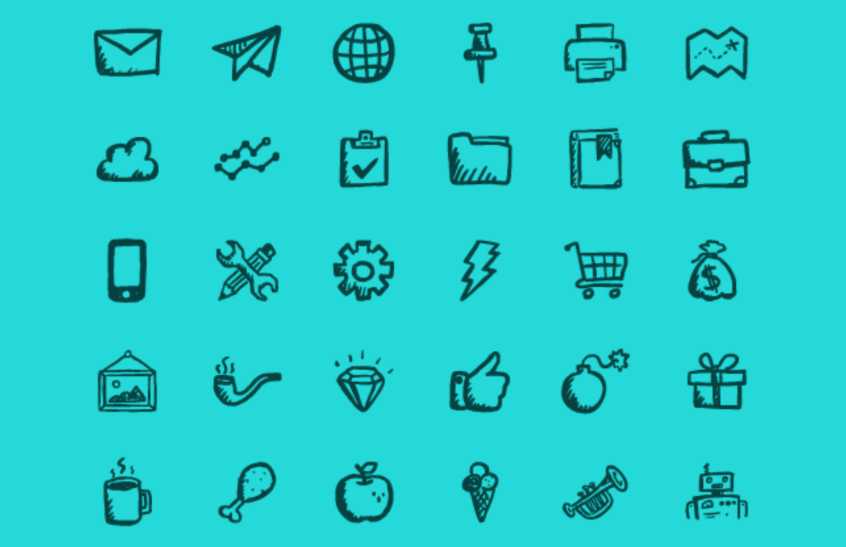 Hand Drawn Icon Set