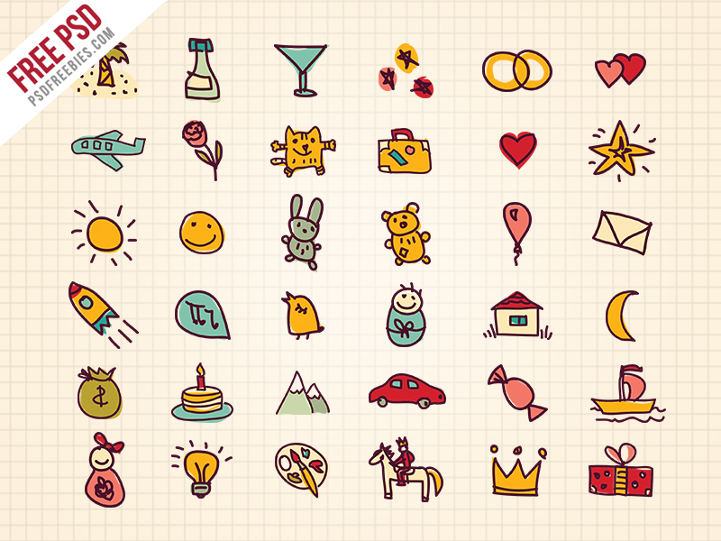 800x600 Greetings Doodles Hand Drawn Iconset