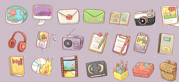 590x272 Creative Free Hand Drawn Icon Sets Inspirationfeed