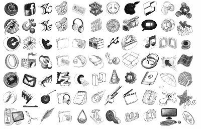 400x256 A Collection Of Free Sketch And Drawing Icon Set