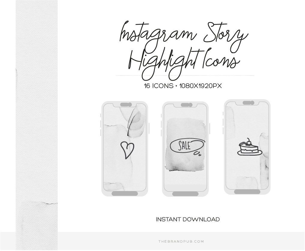 1016x837 Minimalist Instagram Stories Highlight Covers Hand Drawn