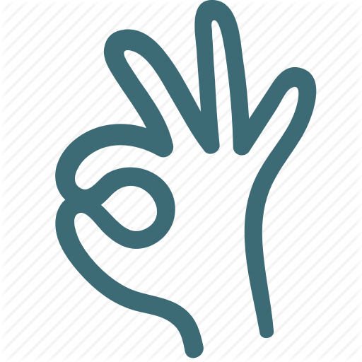 512x512 Doodle, Fingers, Good, Hand, Ok, Ok Hand Icon