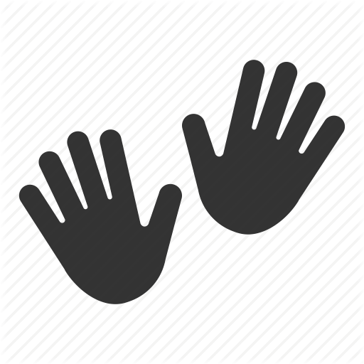 512x512 Gesture, Hand Print, Hands, Open Hands, Palms Icon