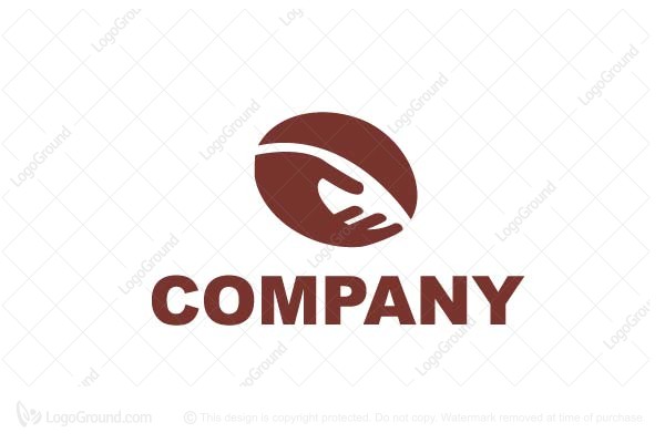 600x400 Coffee Gift Hand Icon Logo