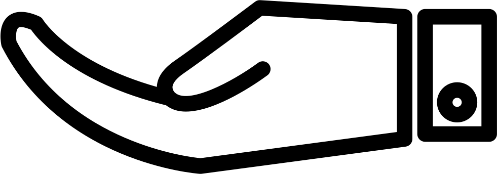 981x344 Hand Outline Png