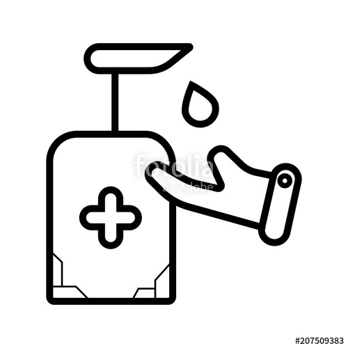 500x500 Hand Sanitizer Icon Stock Image And Royalty Free Vector