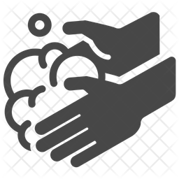 256x256 Hand Wash Icon Of Glyph Style