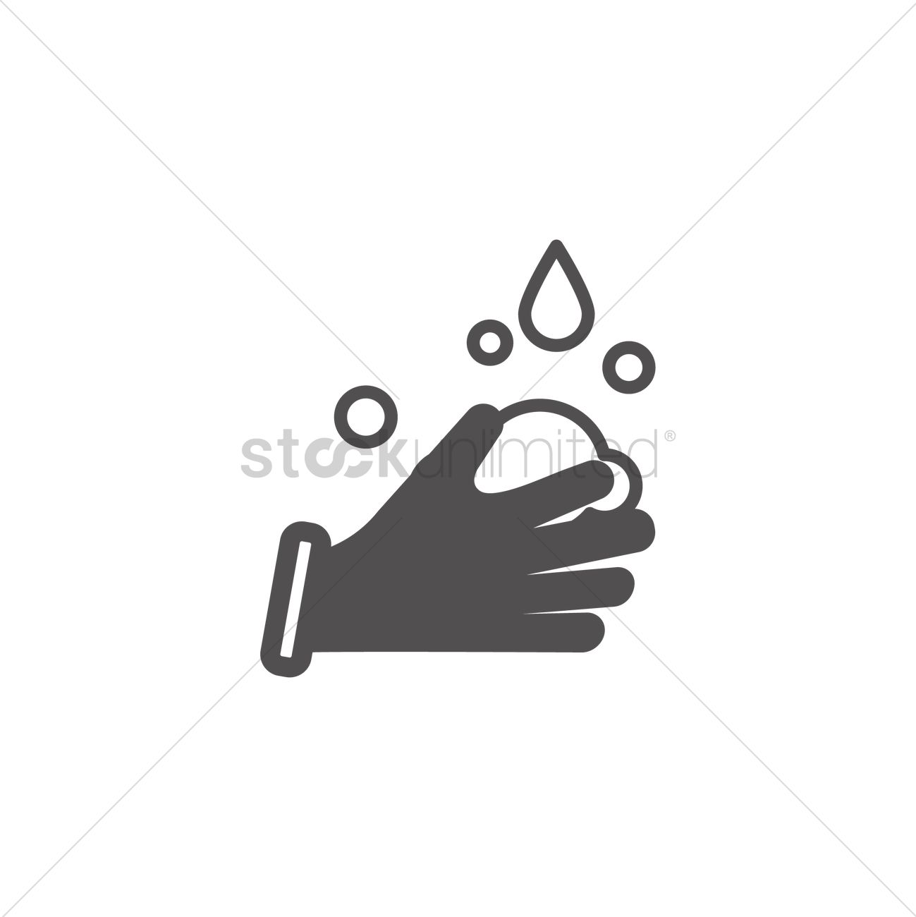 1299x1300 Hand Wash Icon Vector Image