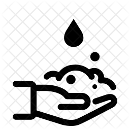 256x256 Handwash Icon Of Glyph Style