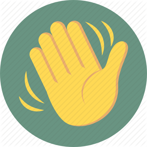 512x512 Hand Wave, Hi, Wave, Waving Icon