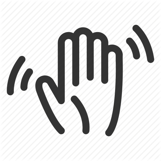 512x512 Bye, Gesture, Hand, Palm, Wave, Waving, Waving Hand Icon