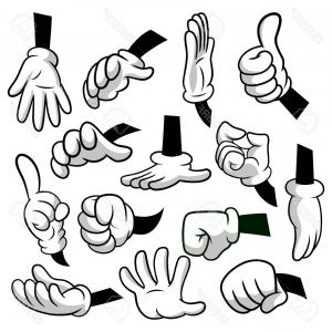 300x300 Photostock Vector Hand Wave Waving Hi Hello Bye Or Goodbye Gesture