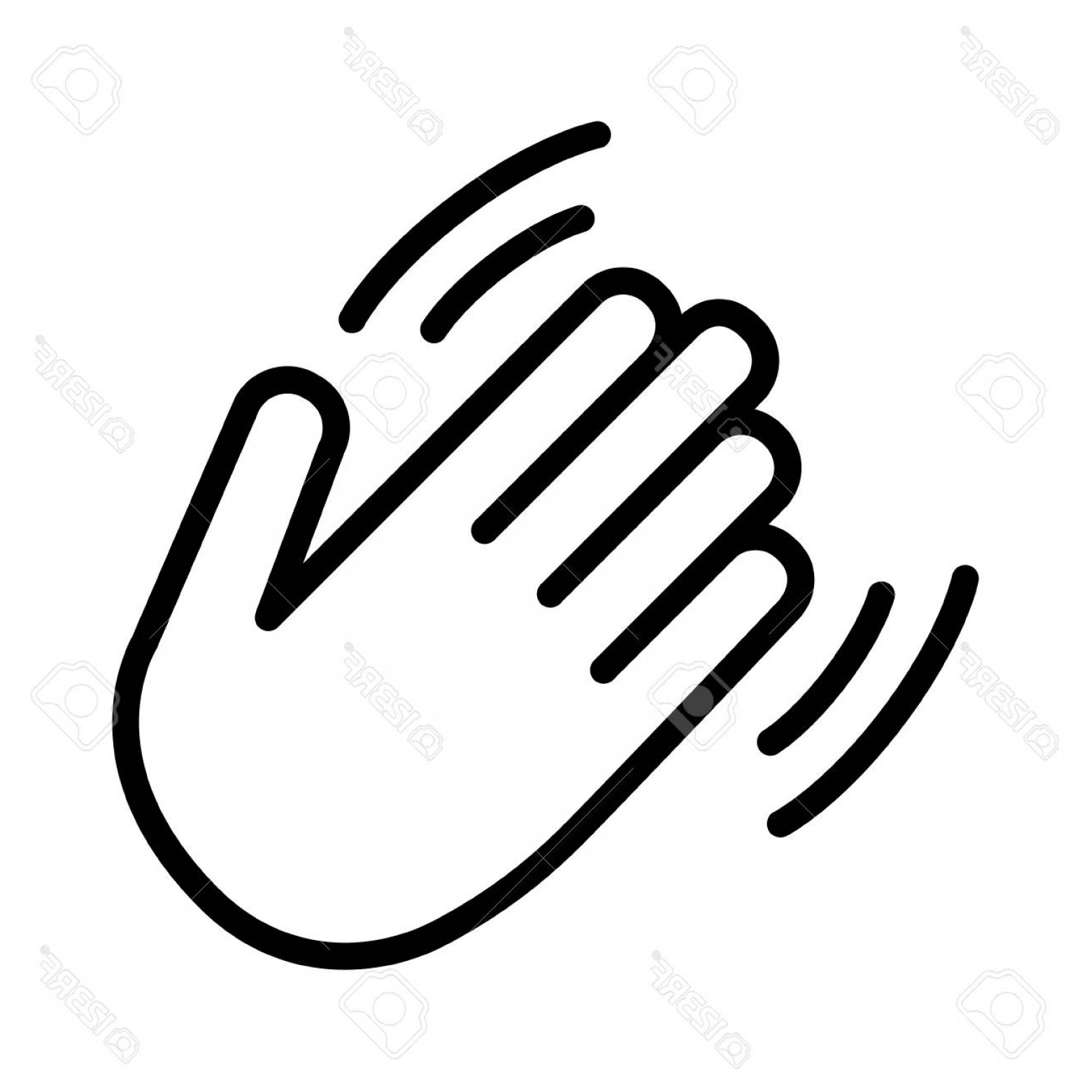 Hand wave icon at vectorified collection of hand wave icon free