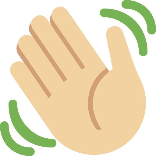 Hand wave icon at vectorified collection of hand wave icon free