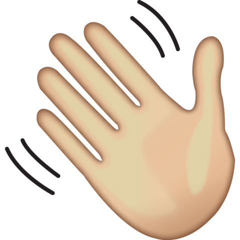 480x480 Download Waving Hand Sign Emoji Emoji Island