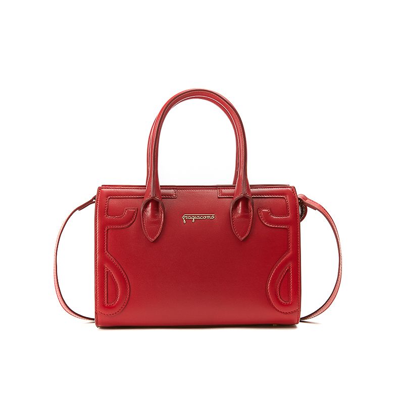 800x800 Fragiacomo Red Nappa Leather Mini Icon Bag