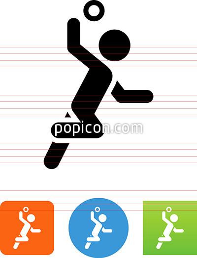 400x522 Handball Player Icon