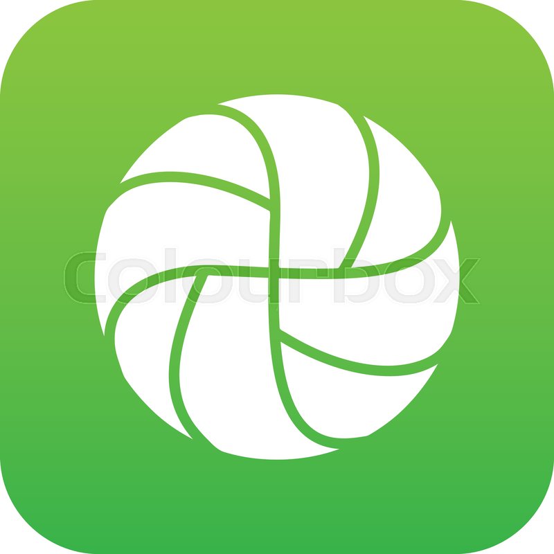 800x800 Handball Icon Green Vector Isolated On Stock Vector Colourbox