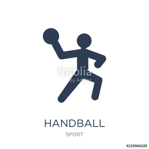 500x500 Handball Icon Trendy Flat Vector Handball Icon On White