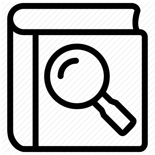 512x512 Document, Guide, Handbook, Search, Seo Icon