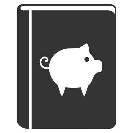 450x450 Pig Handbook Vector Icon Flat Gray Symbol Pictogram Is Isolated