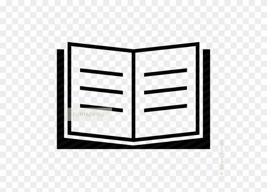 880x633 Vector Icon Of Opened Handbook