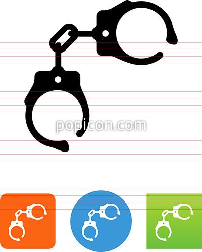 400x499 Handcuffs Icon