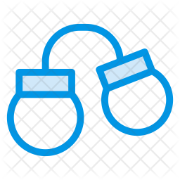256x256 Handcuffs Icon Of Colored Outline Style