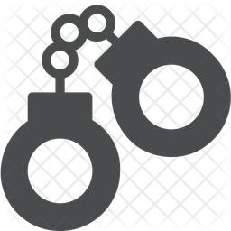 256x256 Handcuffs Icon Of Glyph Style