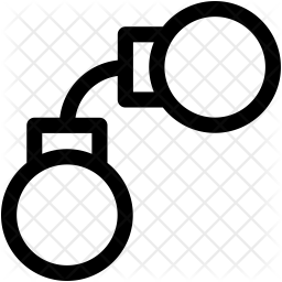256x256 Handcuffs Icon Of Line Style