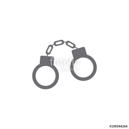 500x500 Handcuffs Icon Simple Element Illustration Handcuffs Symbol