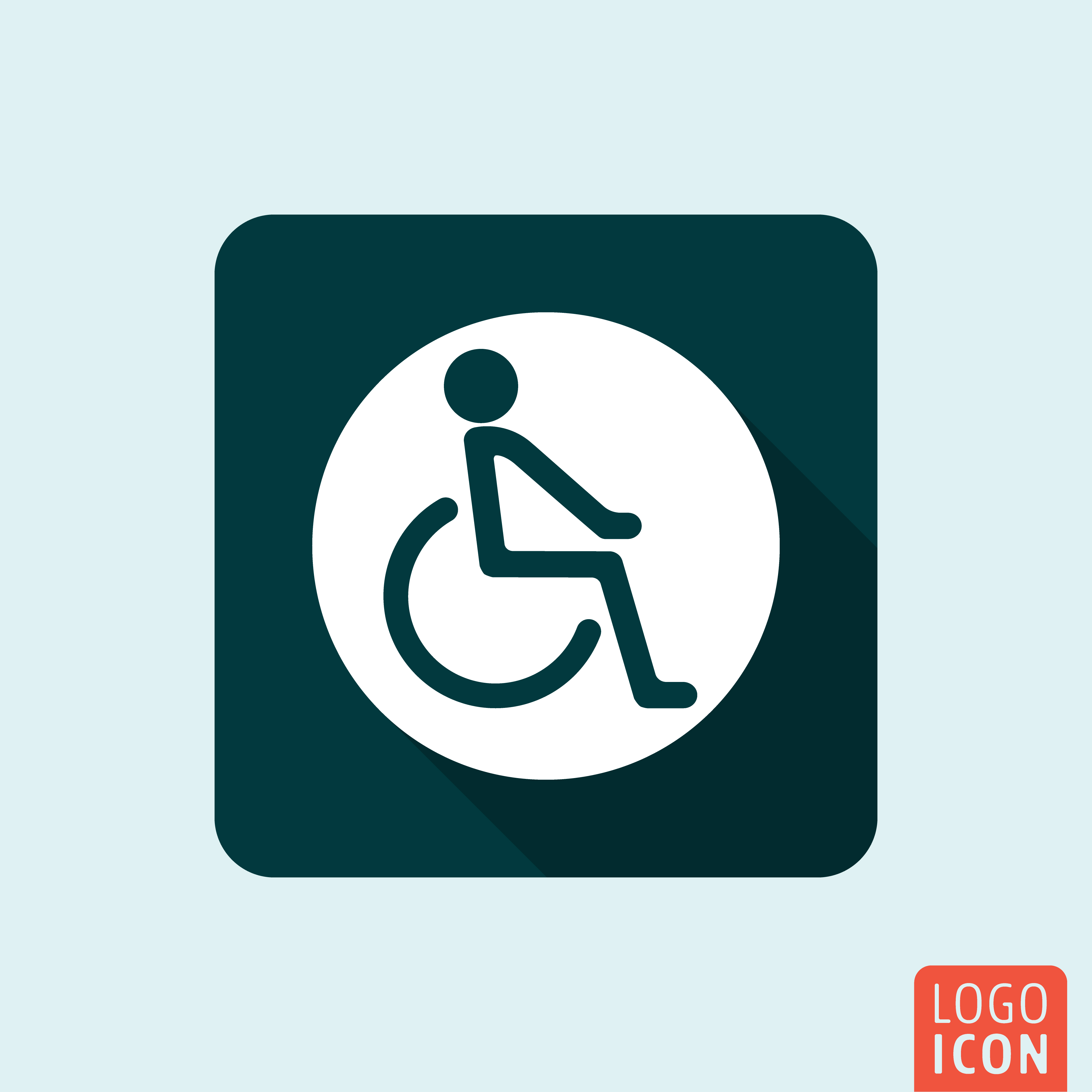4000x4000 Disabled Handicap Icon Isolated