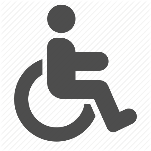 512x512 Handicap, Handicapped, Man, Sign, Wheelchair Icon