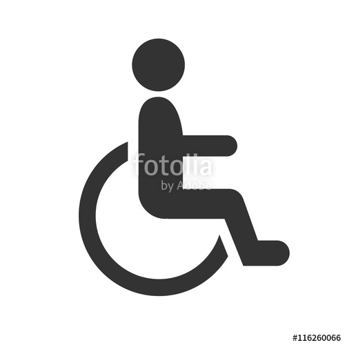 500x500 Handicap Person In Wheelchair Handicap Icon In Vector Format