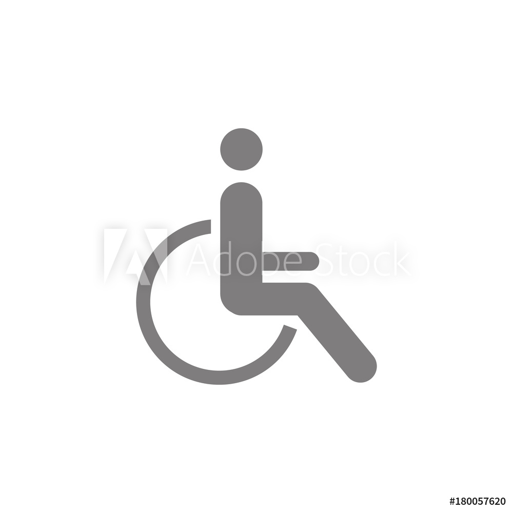 1000x1000 Photo Art Print Disabled Handicap Icon Europosters