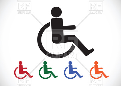400x284 Wheelchair Handicap Icon Vector Image Of Healthcare, Medical