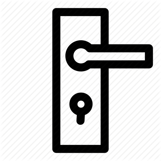 512x512 Door, Door Handle, Entrance, Lock, Locked, Real Estate Icon