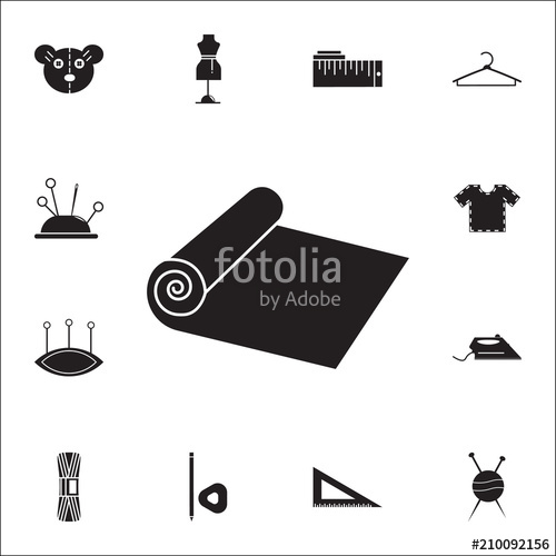 500x500 Roll Cloth Icon Detailed Set Of Handmade Icons Premium Quality