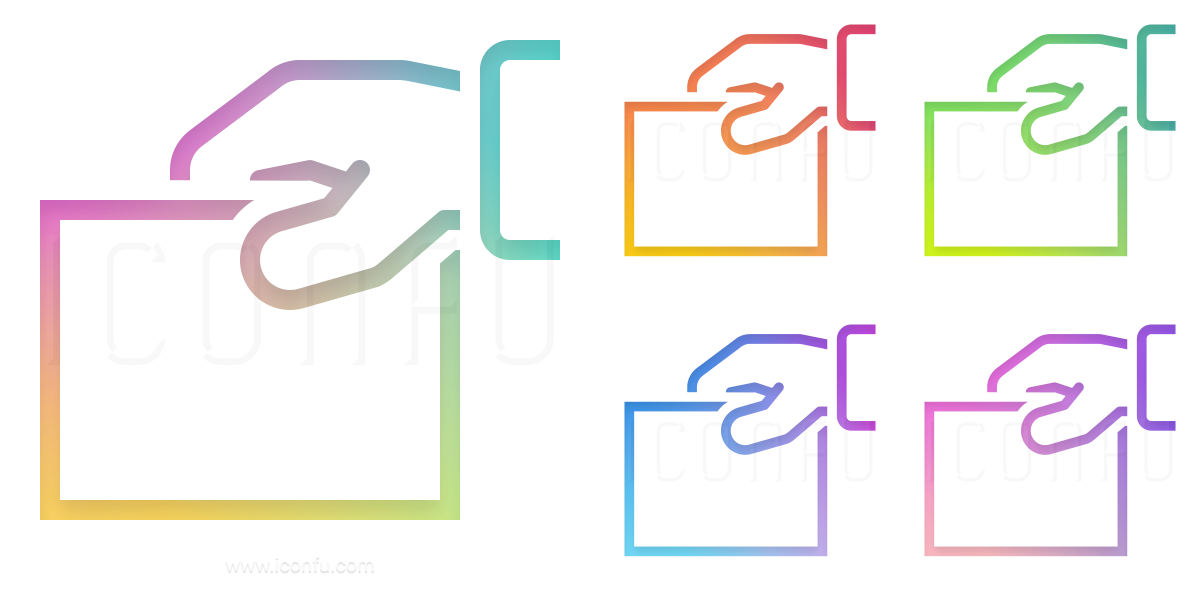 1200x600 Hand Paper Icon